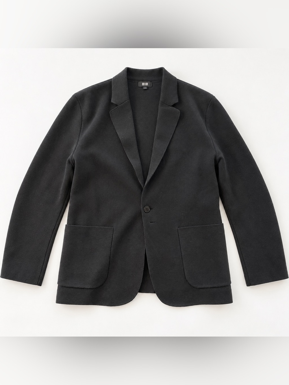 Uniqlo Comfort Jacket / Jersey Tailored Jacket Black Blazer